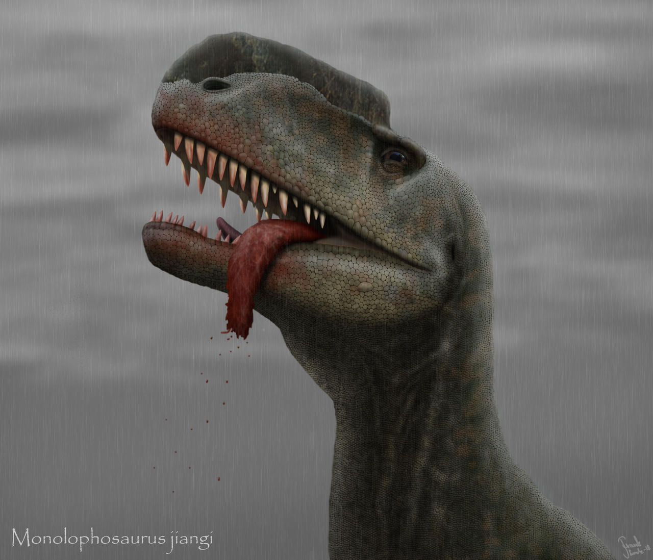 Monolophosaurus jiangi by FrankLode on DeviantArt