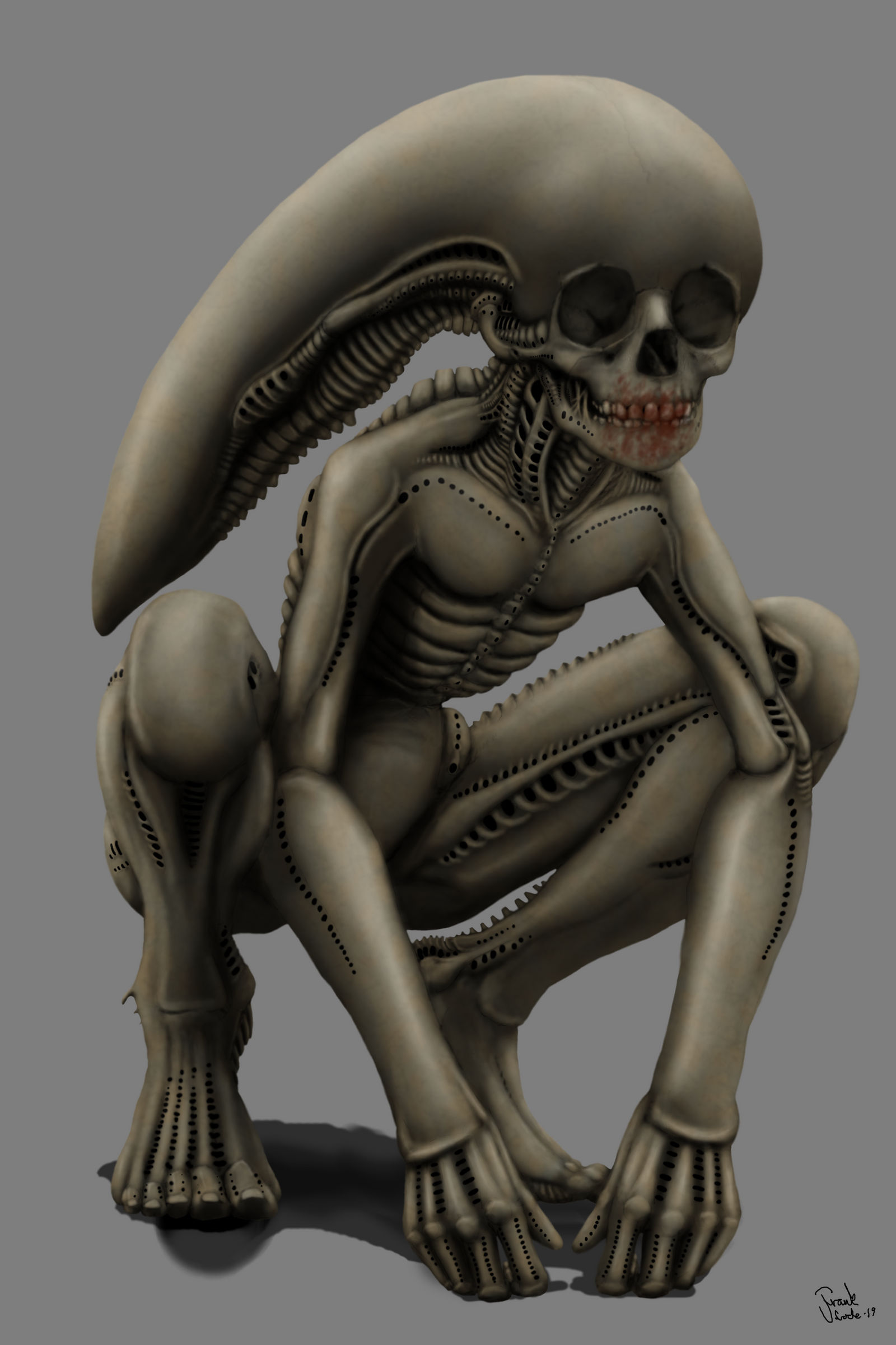 Human Xenomorph Hybrid. by Frank-Lode on DeviantArt