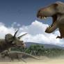 T.rex on the hunt.