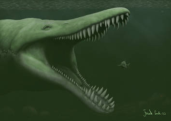 Pliosaurus funkei. by Frank-Lode