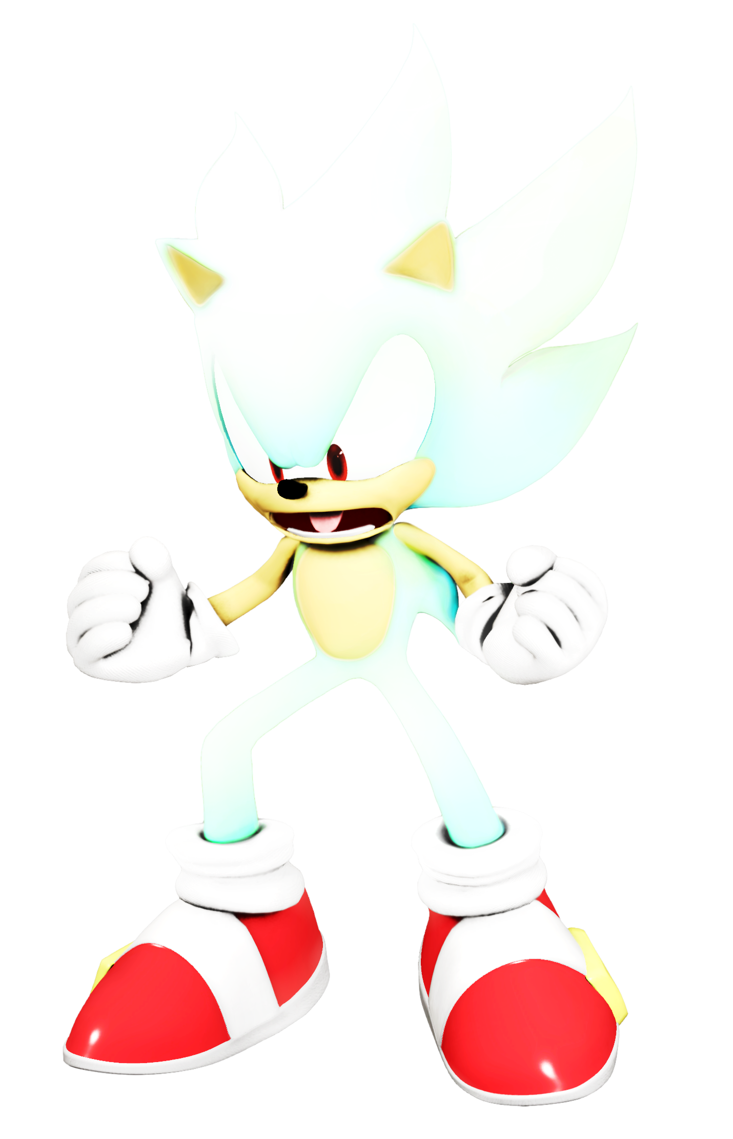 Hyper Sonic Legacy Render: Auraless by Nibroc-Rock on DeviantArt