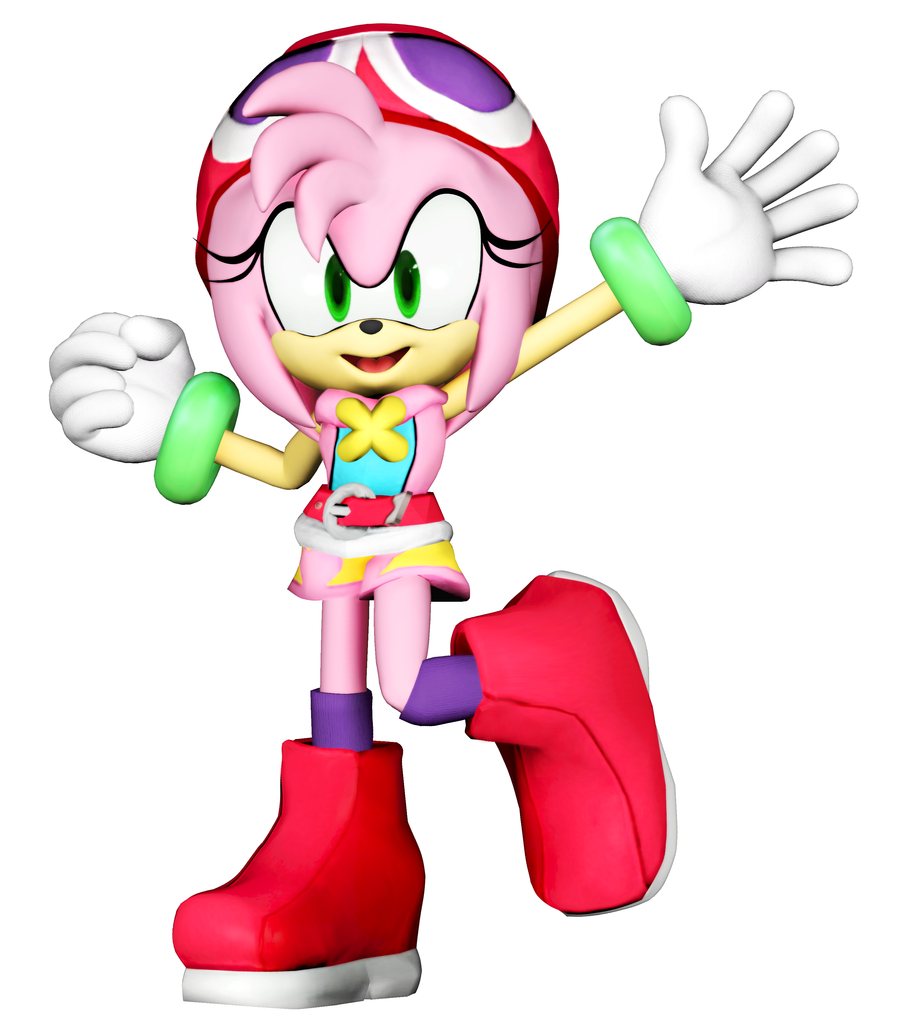 Amy Rose Render by bandicootbrawl96 on DeviantArt