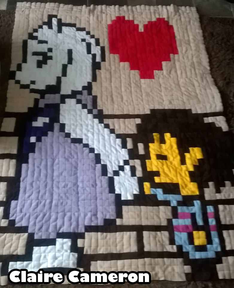 Undertale Quilt - Toriel and Frisk