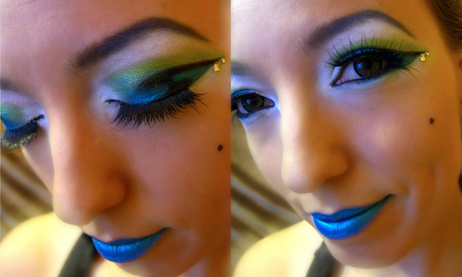 peacock makeup