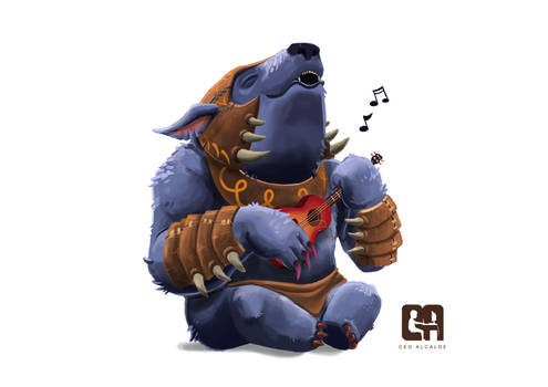 Ursa on ukulele