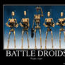 Star Wars The Clone Wars B1 Battle Droid Line-Up