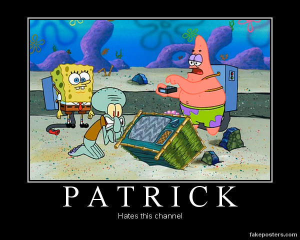 Patrick Hates this Channel by Onikage108 on DeviantArt
