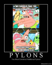 Patrick Star Pushing Meme: Pylons