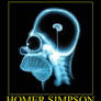 Homer Simpson Pea Brain Demotivational