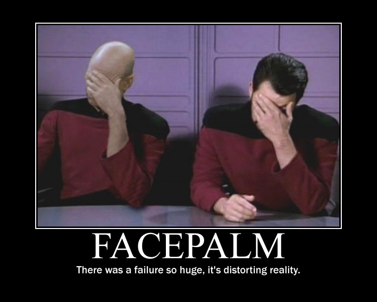 Star Trek Double Facepalm