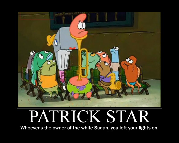 Patrick Star Stuck in the Trombone