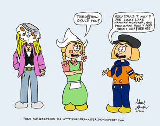 Theo Gretchen + Hannah Montana by ShaneJensenToons