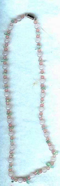 Rose Quartz and Topaz Necklace