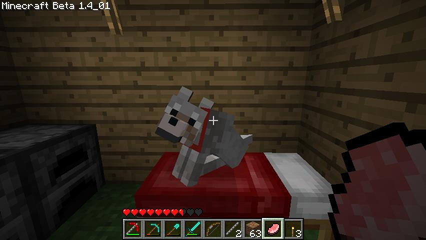 Minecraft Dog In My Bed By Rddy0011 On, Is There A Dog Bed In Minecraft