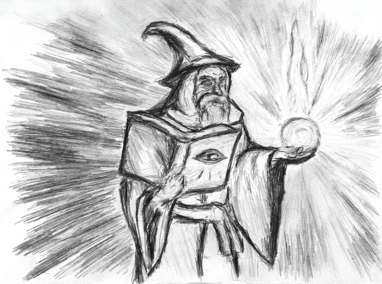 wizard sketch by Panchuali on DeviantArt
