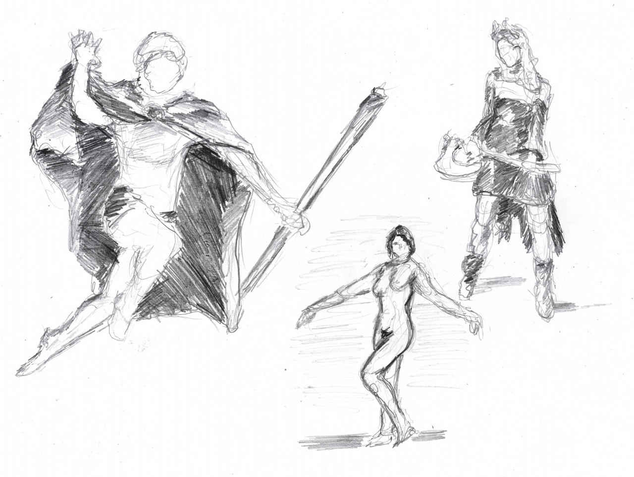 Very Fast Figure Fast figure sketches 4 by Panchuali on DeviantArt