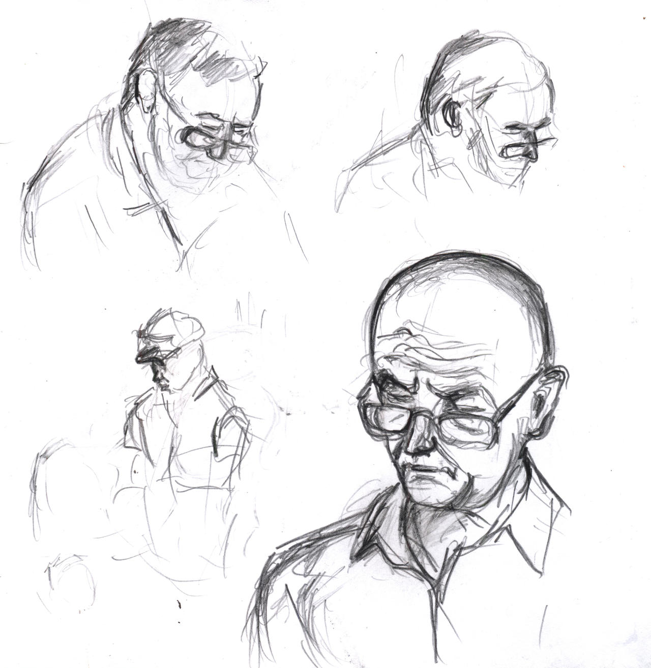 Fast sketches from suburban train 06 june 2024
