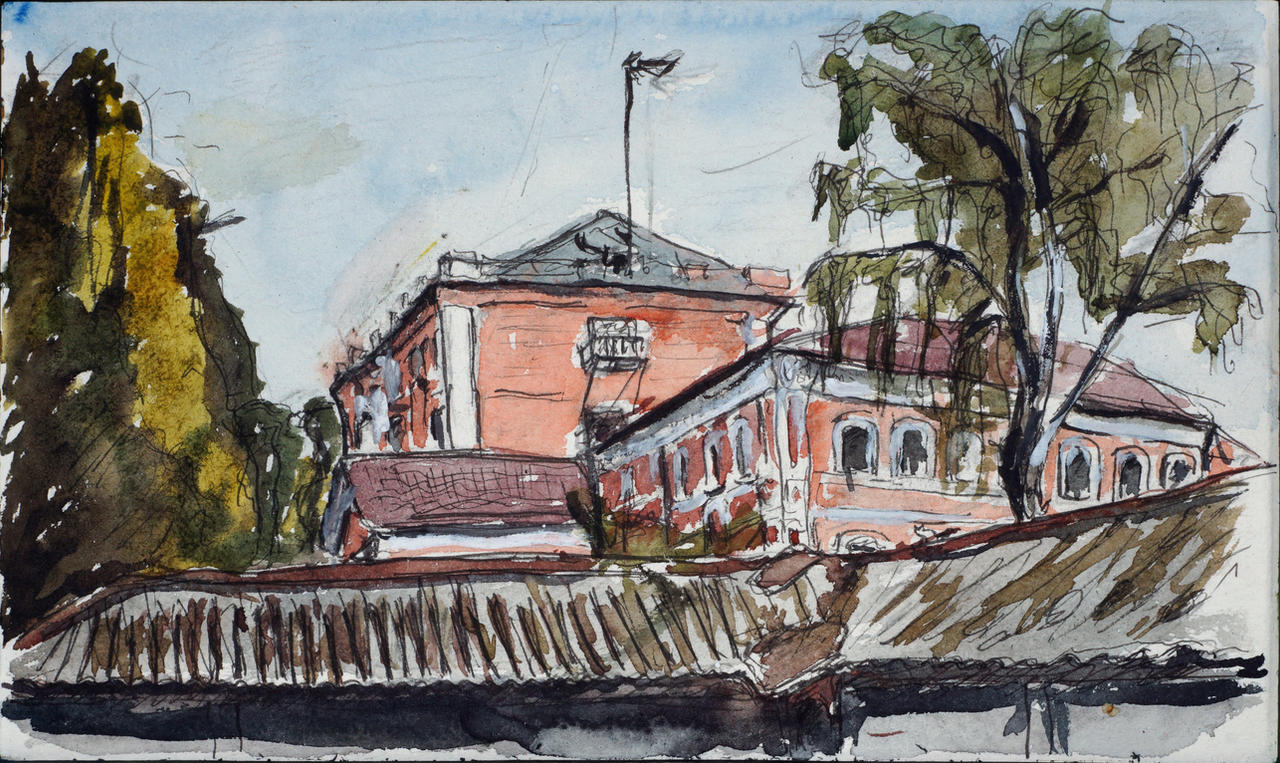 Watercolor sketch 12 october 2024 Sergiev Posad