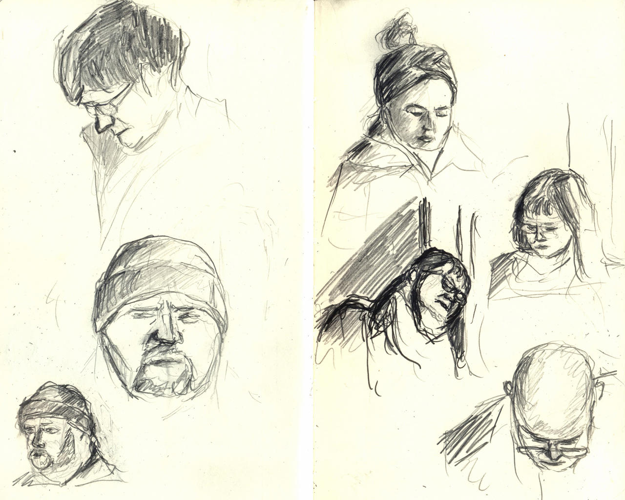 Fast sketches from suburban train 29 october 2024