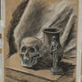 29 April 2025 Stilllife study (charcoal and chalk)
