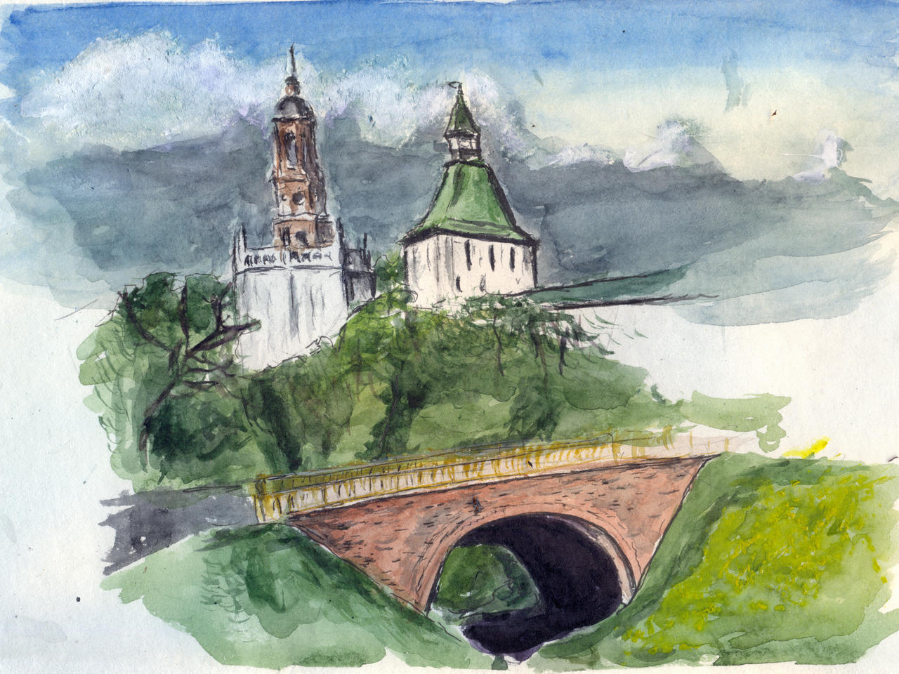 Watercolor sketch 25 May 2025 Lavra