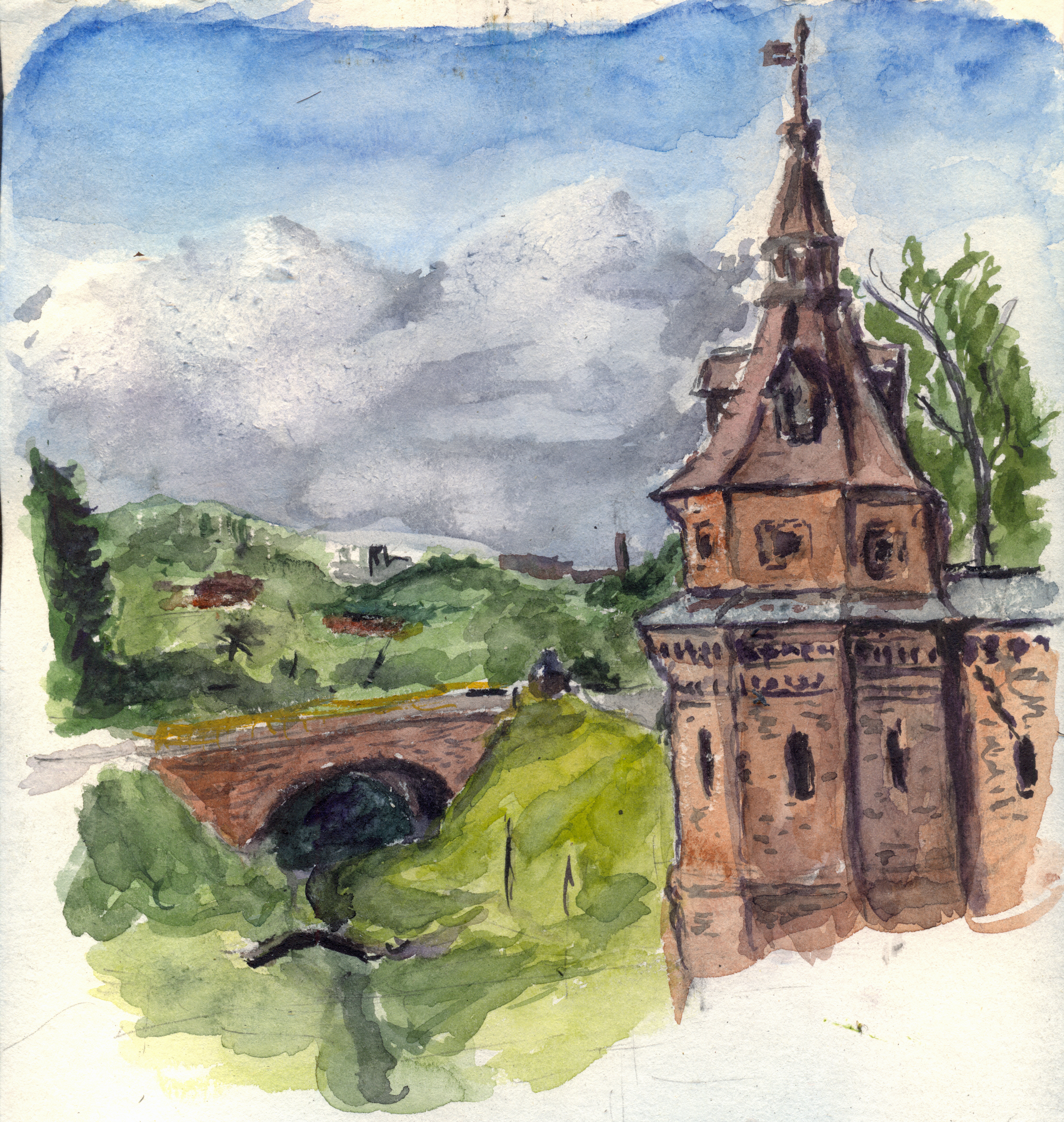 Watercolor sketch 25 May 2025 Sergiev Posad