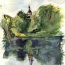 Watercolor sketch 07 July 2025 Sergiev Posad