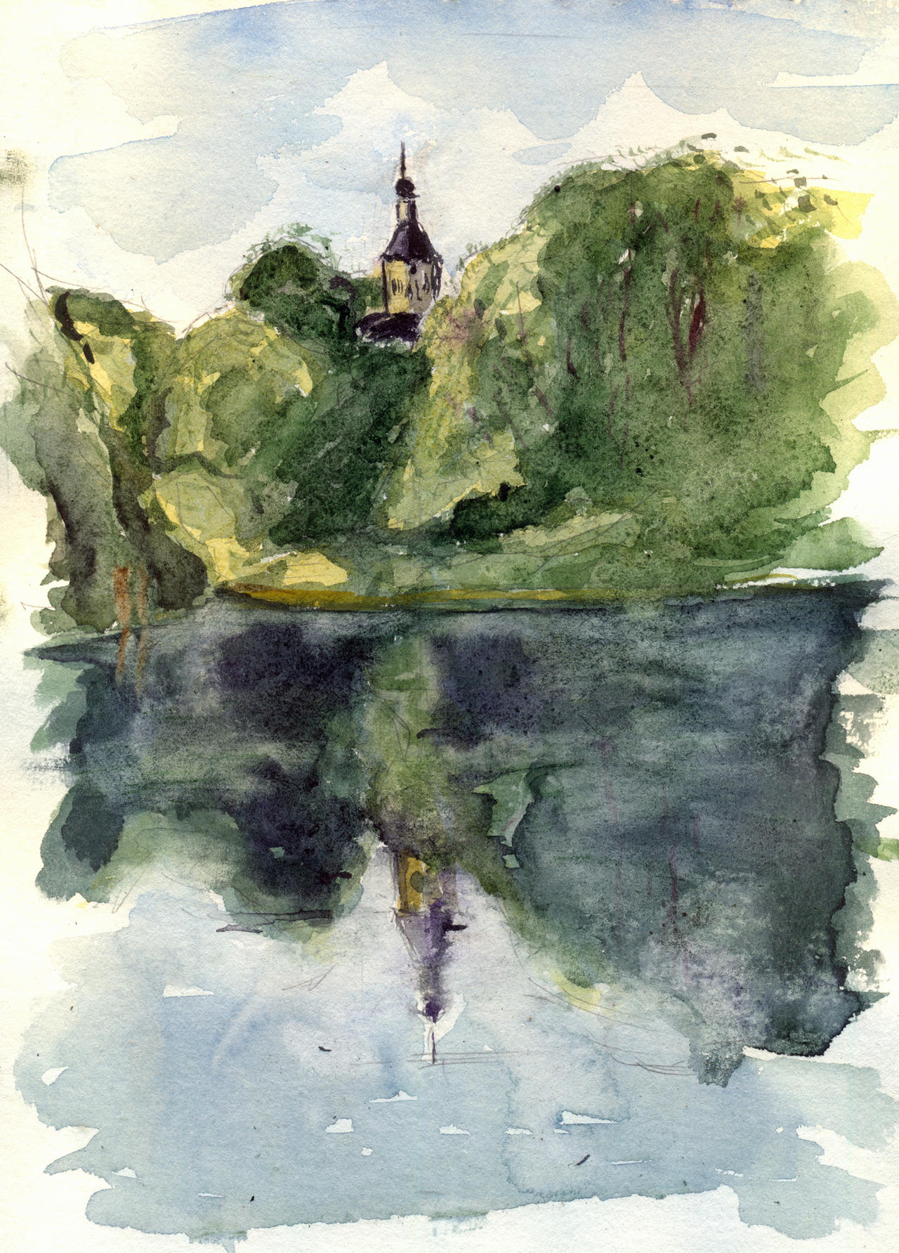 Watercolor sketch 07 July 2025 Sergiev Posad