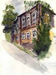 Watercolor sketch 16 August 2025 Old house