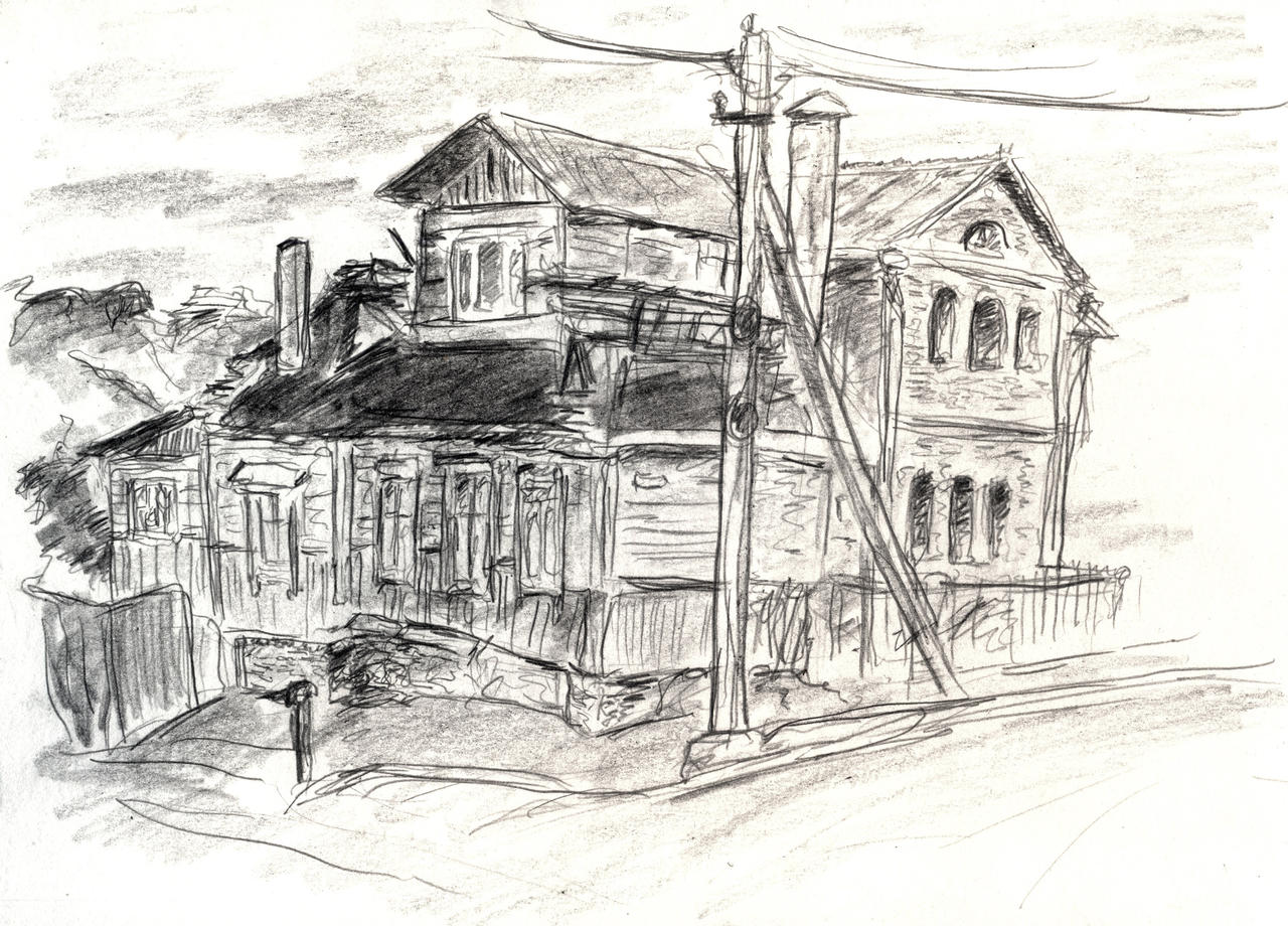 Old house sketch 22 August 2025