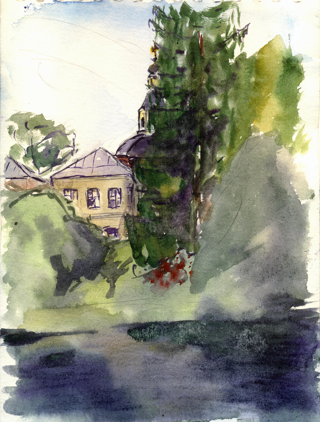 Watercolor sketch 28 August 2025 Sergiev Posad