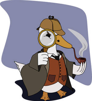 Sherlock Goose (vector version)