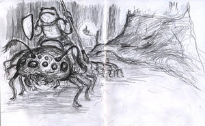 Warrior of the Swamp Kingdom (preliminary sketch)