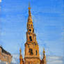 20 March 2026 oil sketch of Chernigovsky skete