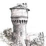 Sketch 04 August 2026 Old abandoned watertower