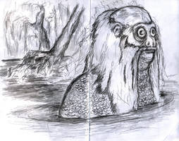 Swamp merman (preliminary sketch)
