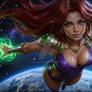 Cosmic Embrace: Starfire