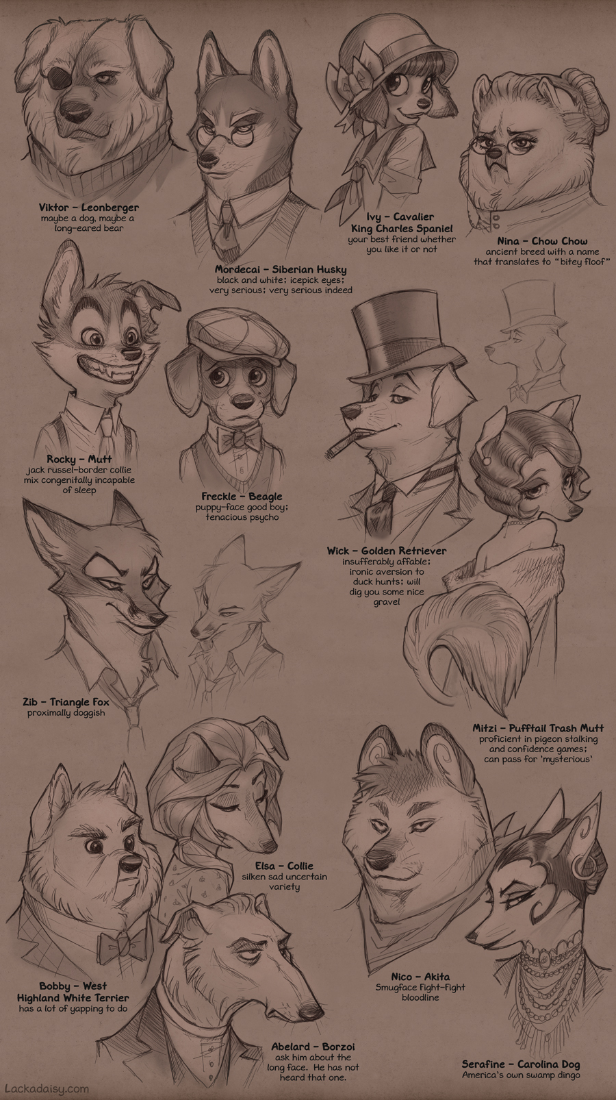 Lackadaisy Canidae by tracyjb
