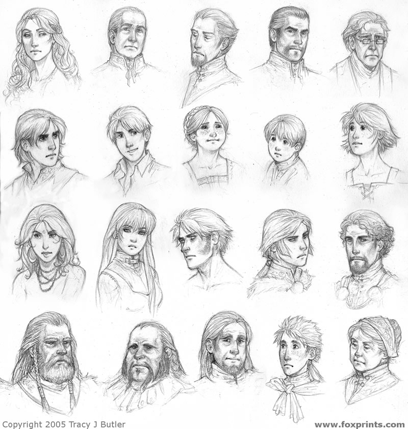 Character faces