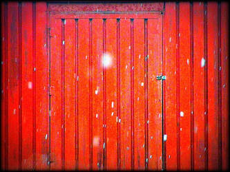 Snow with Red