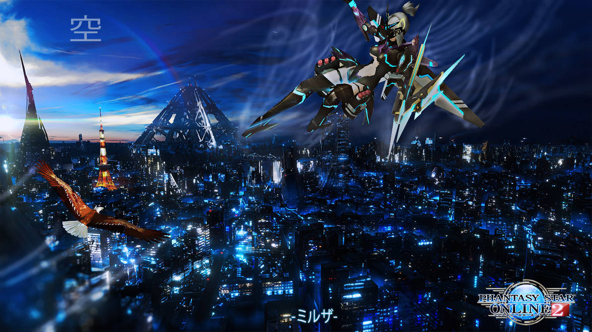 PSO2 : Falling from the sky by miruuza on DeviantArt
