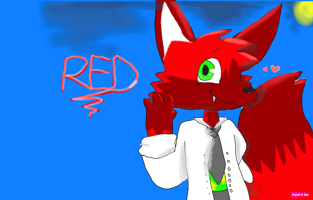Red Deviantart Fandom Red! fanart! by WaffleDogAnimations on DeviantArt