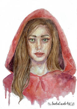 Little Red Riding Hood Watercolor