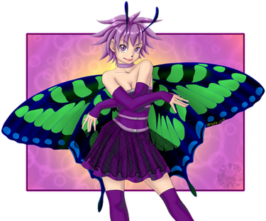 Butterfly with clothes