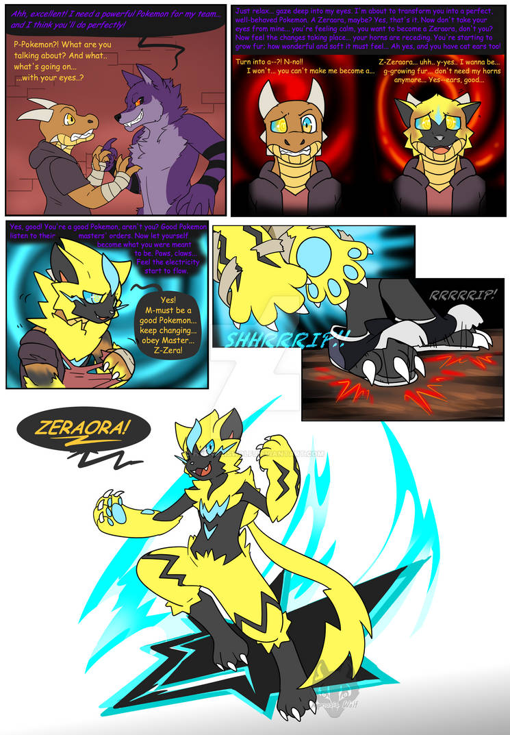 Zeraora Hypnosis TF dractaco by HypnosisWolf on DeviantArt