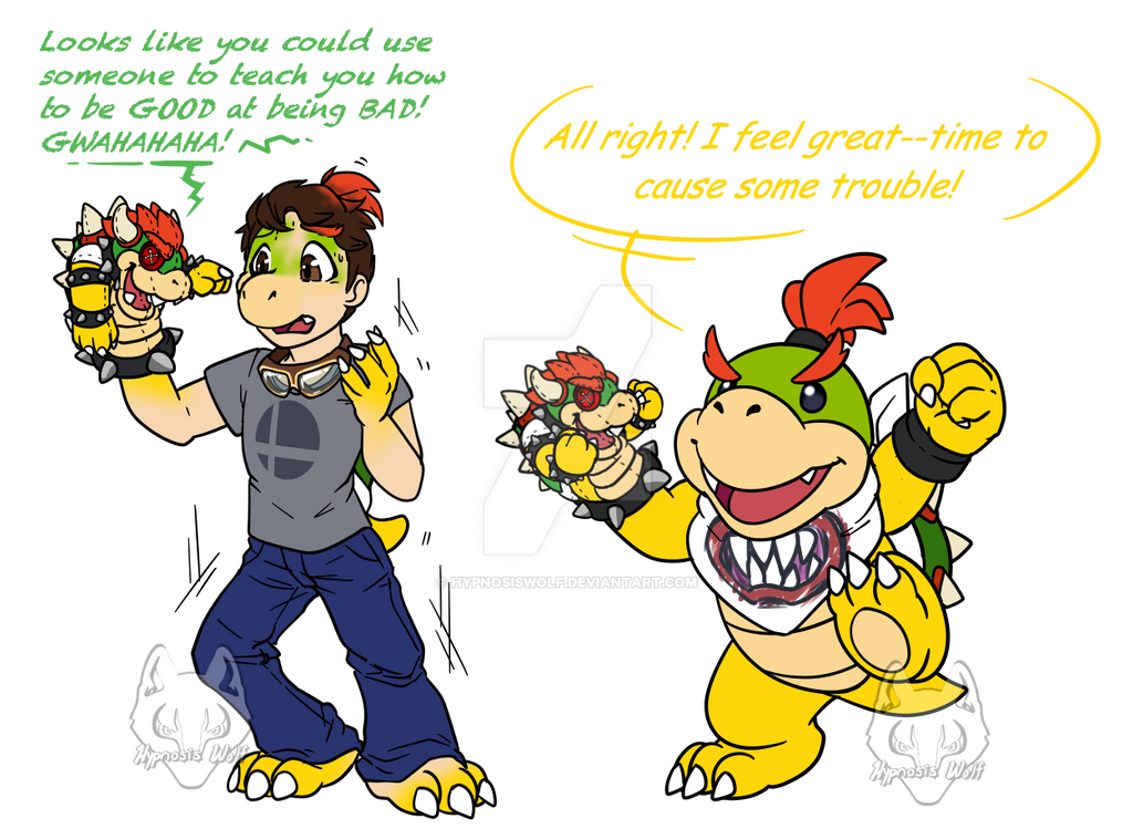 Bowser & Bowser Jr. - Patreon Voted Pic by Starrffax -- Fur Affinity [dot]  net
