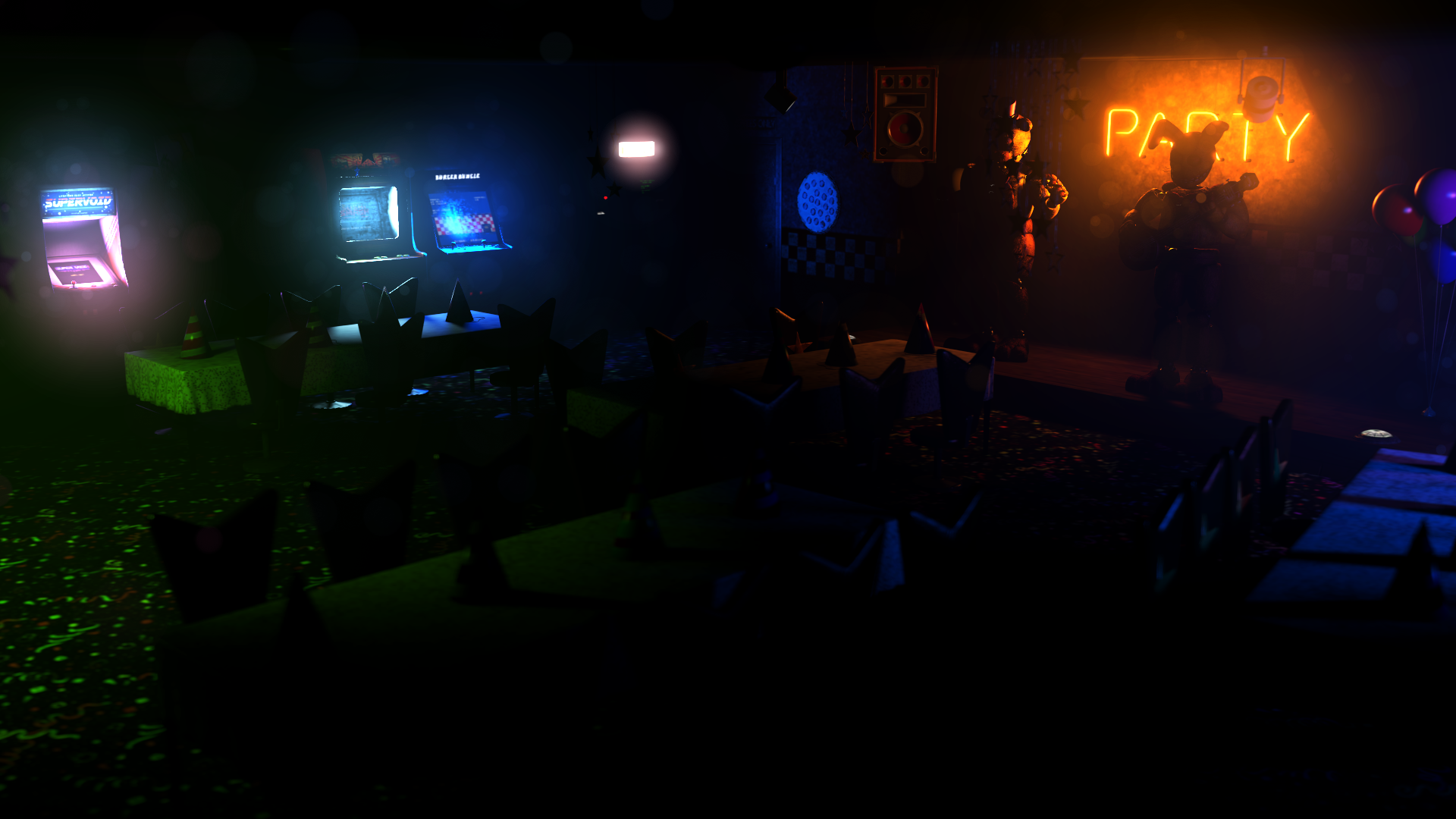 FNAF Dining Room (Not Accurate) by VirtualOdyssey on DeviantArt