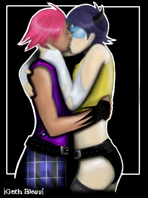 Lesbian kiss