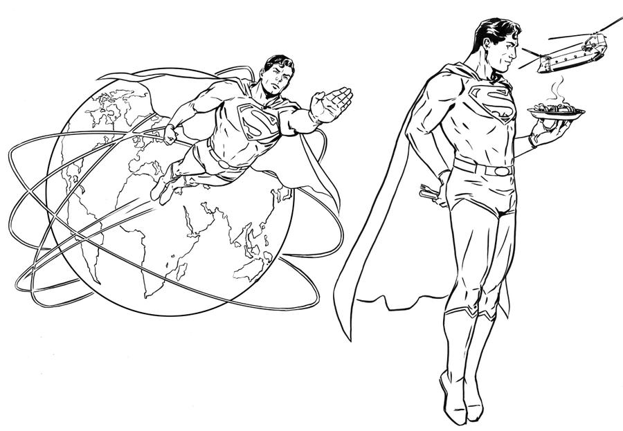 Superman editorial illos