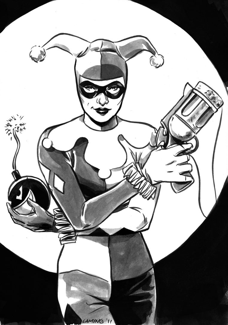 Harley Quinn inks